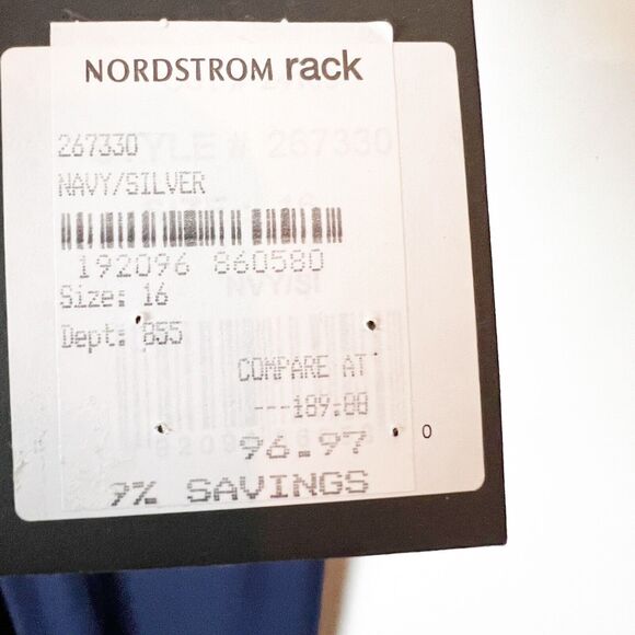 Marina Women's Embellished Maxi Formal Evening Dress Gown Navy Size 16 - Picture 6 of 6